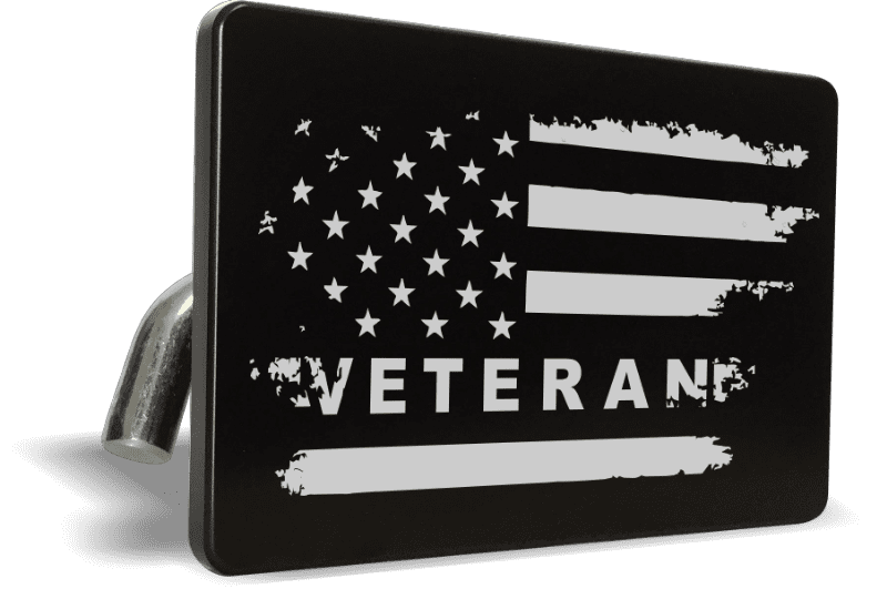 American U.S. Flag - Veteran - Tow Hitch Cover